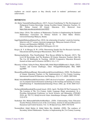 Teaching readiness on 21st century learning perspectives from primary ...
