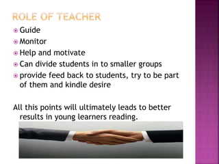 Teaching reading strategies for young learners | PPTX