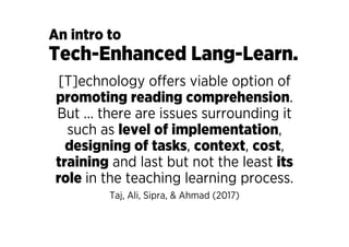 Tech Pro Reading Teaching Reading with Technology | PDF