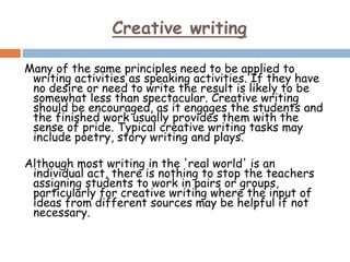 Spectacular Writing Teaching Receptive and Productive Skills.pptx