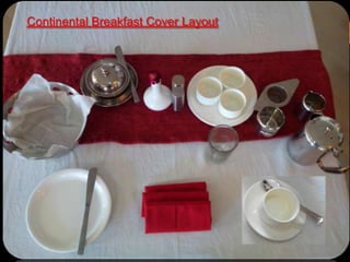 Continental Breakfast Cover Layout
 