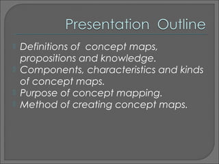 Teaching science using concept maps | PPT