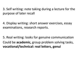 Teaching skills writing pp mayo 15 2018 | PPTX