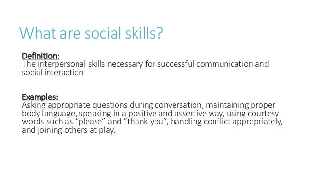 interpersonal skill definition