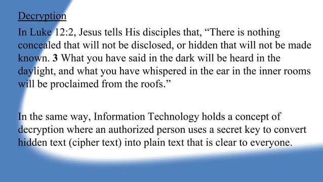 Teachings of Jesus Christ And How They Relate To Information ...