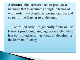 Teaching speaking | PPTX
