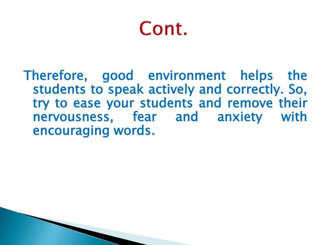 Teaching Speaking In Efl Classroom Ppsx