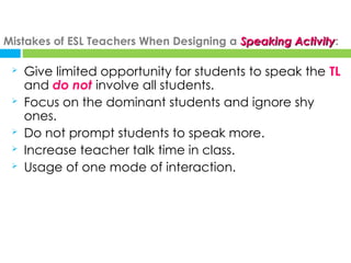 Effective Strategies and Challenges in Teaching Speaking Skills in ESL ...