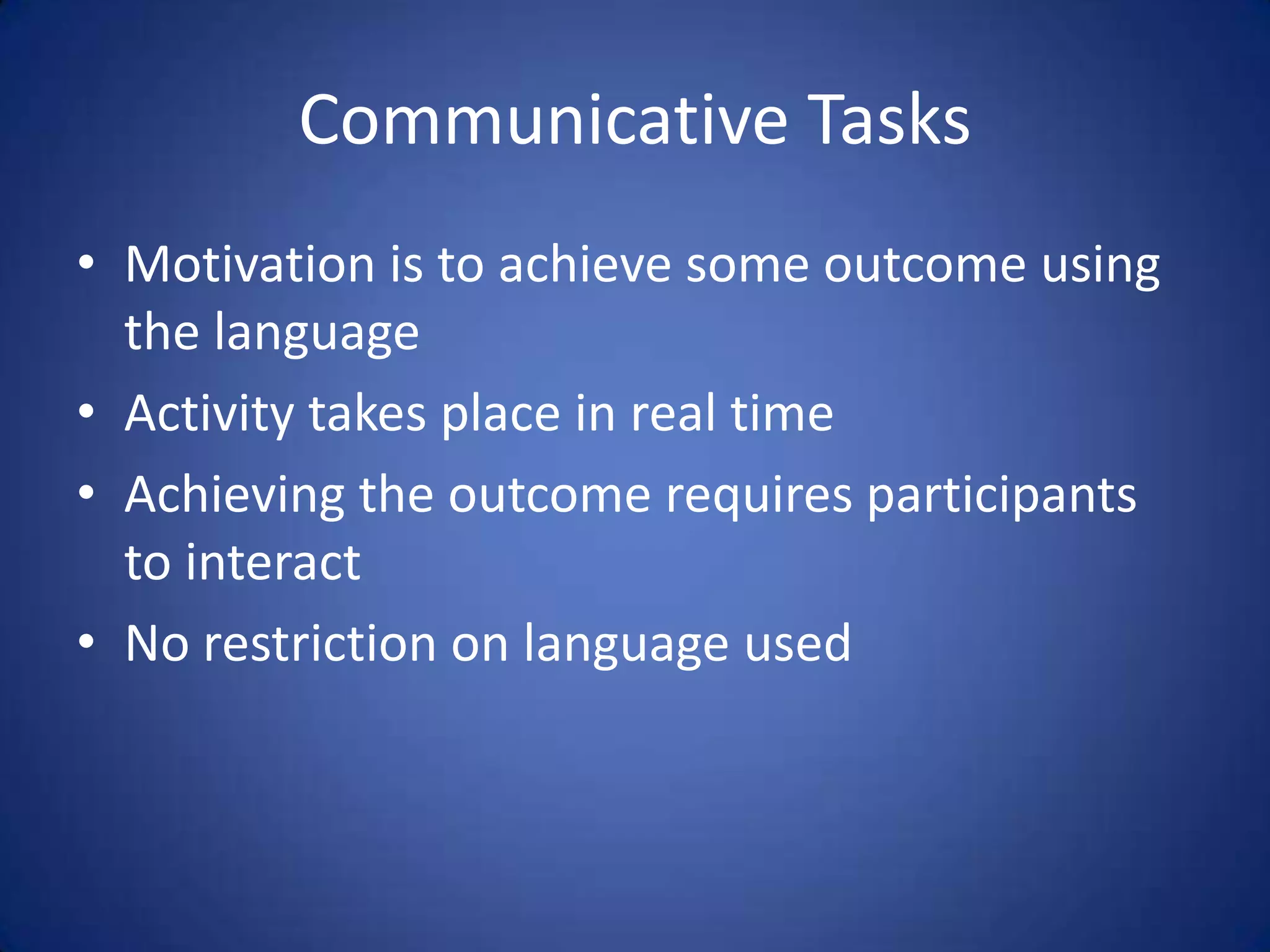 Teaching Speaking & Listening