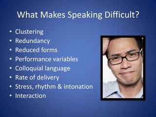 Teaching Speaking & Listening