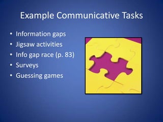 Teaching Speaking & Listening