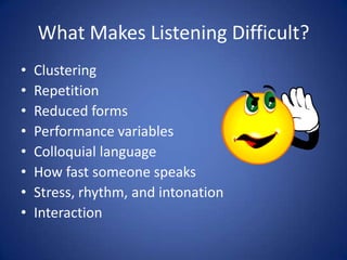 Teaching Speaking & Listening