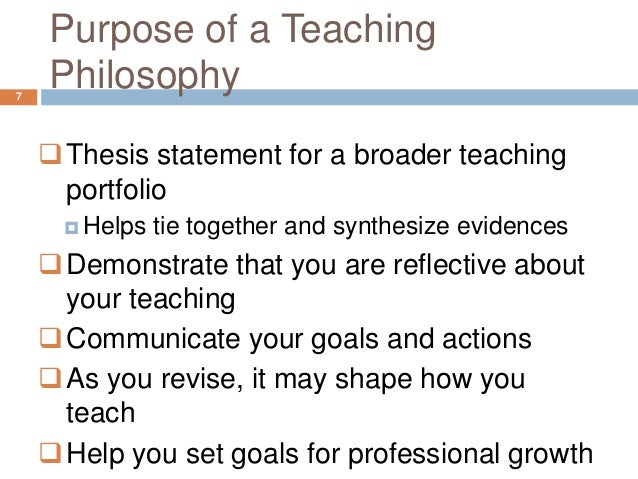Teaching thesis statements