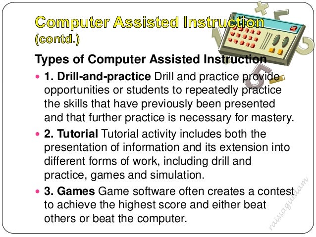Computer Assisted Instruction Benefits – DONVOJ