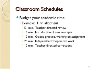 Directed Time. Examples Teaching strategies in Special Education | PPT