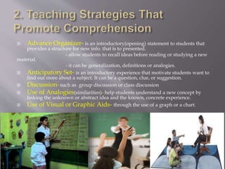 Teaching strategies base on bloom’s taxonomy of cognitive levels | PPTX