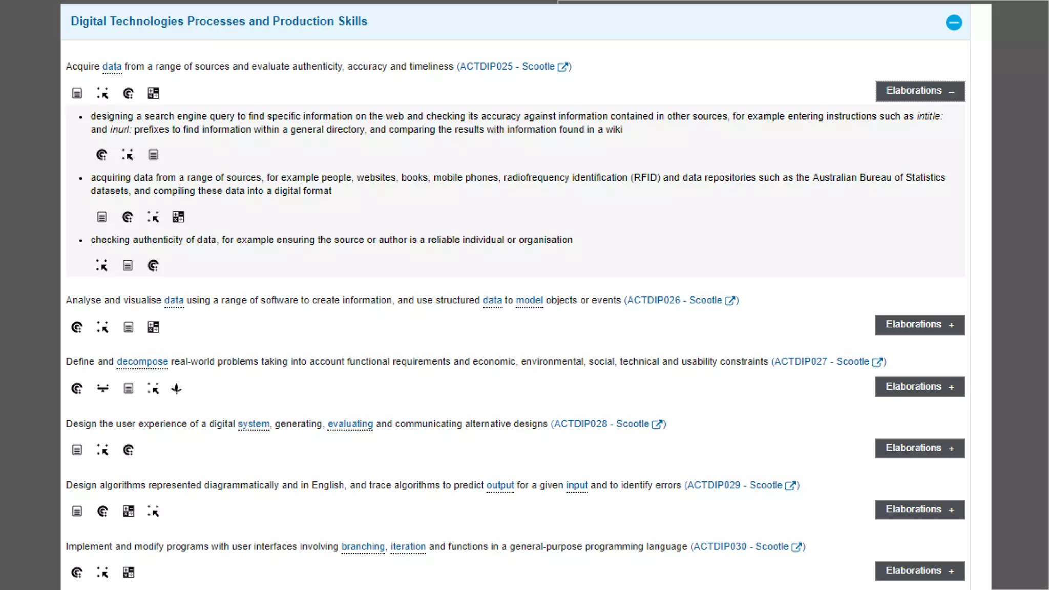 Curriculum connections
 