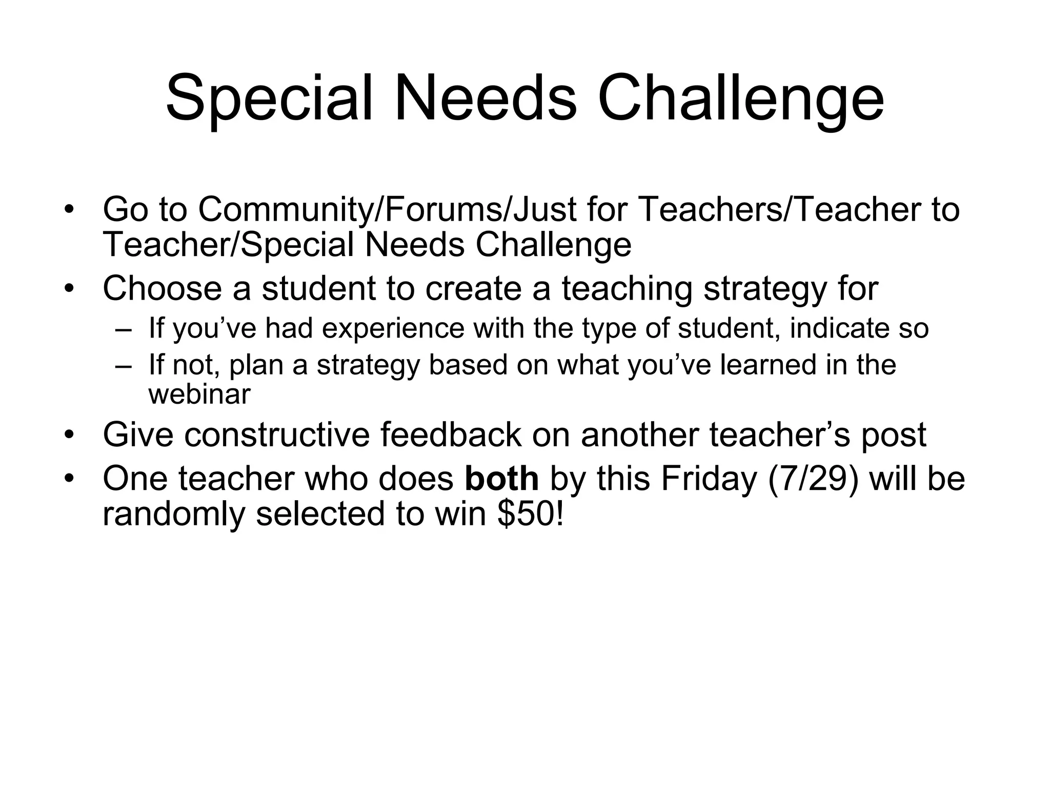 Teaching students with special needs | PPT