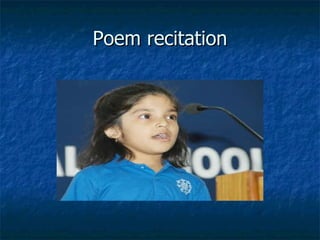 Poem recitation 