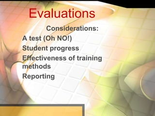 Preparation and PlanningSet Schedule