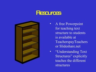 Teaching Text Structure | PPT