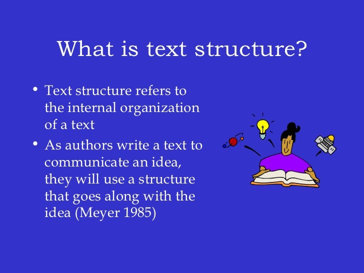 teaching text structure text structure definition