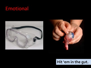 Emotional




            Hit ‘em in the gut.
 