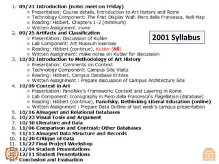 2001 Syllabus 
