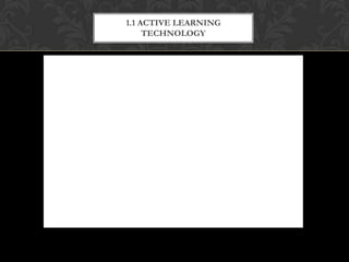 1.1 ACTIVE LEARNING
     TECHNOLOGY




 PollEverywhere.com
 