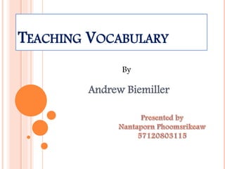 Teaching vocabulary | PPTX