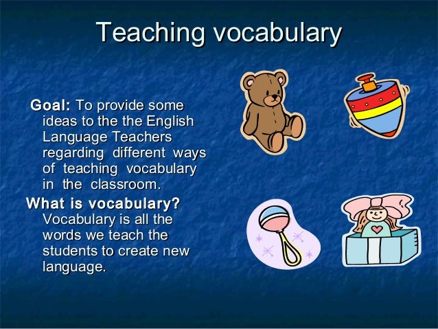 teaching vocabulary to english language learners teaching vocabulary to english language learners
