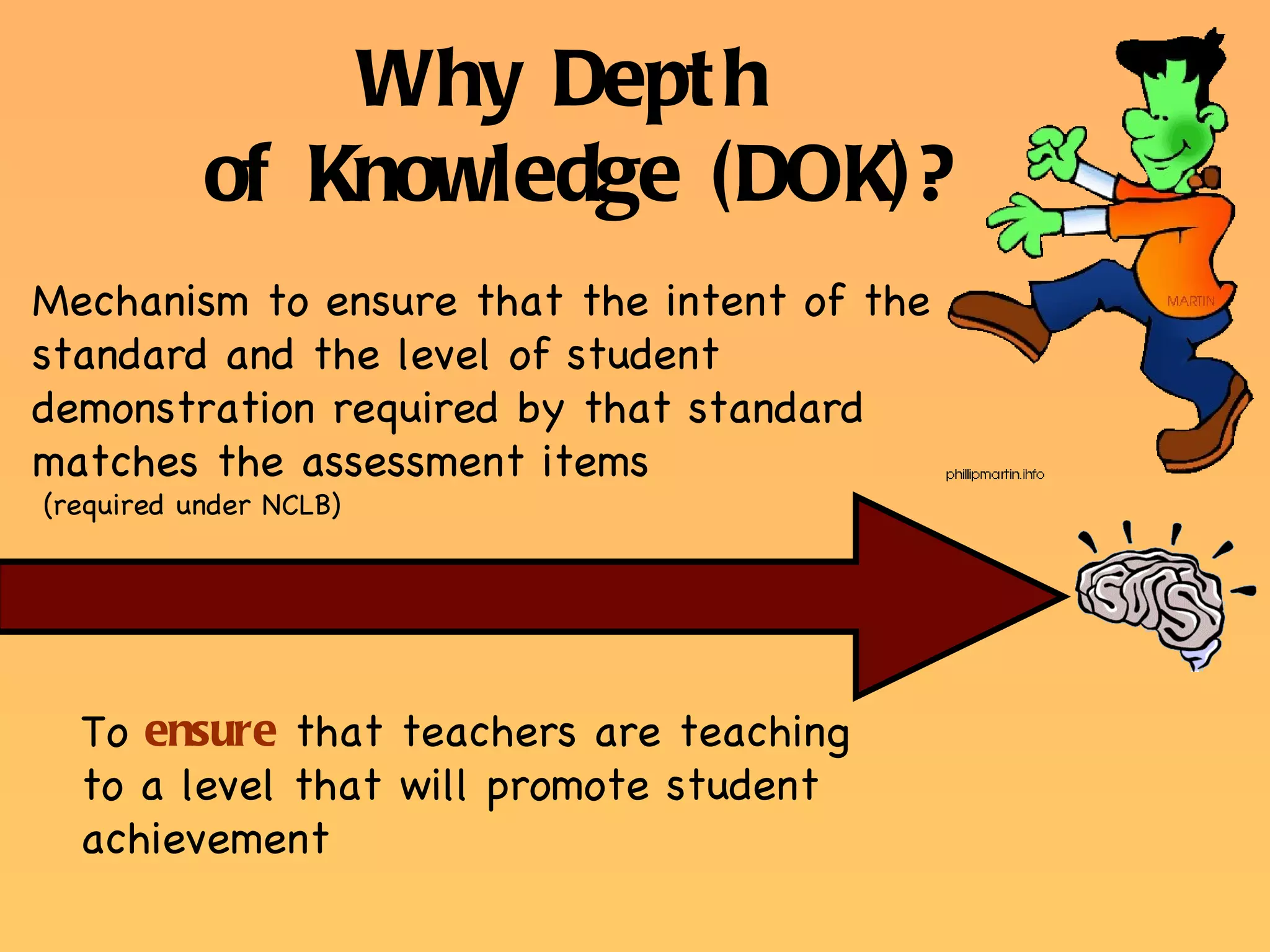 Teaching with depth understanding webb’s depth of knowledge | PPT