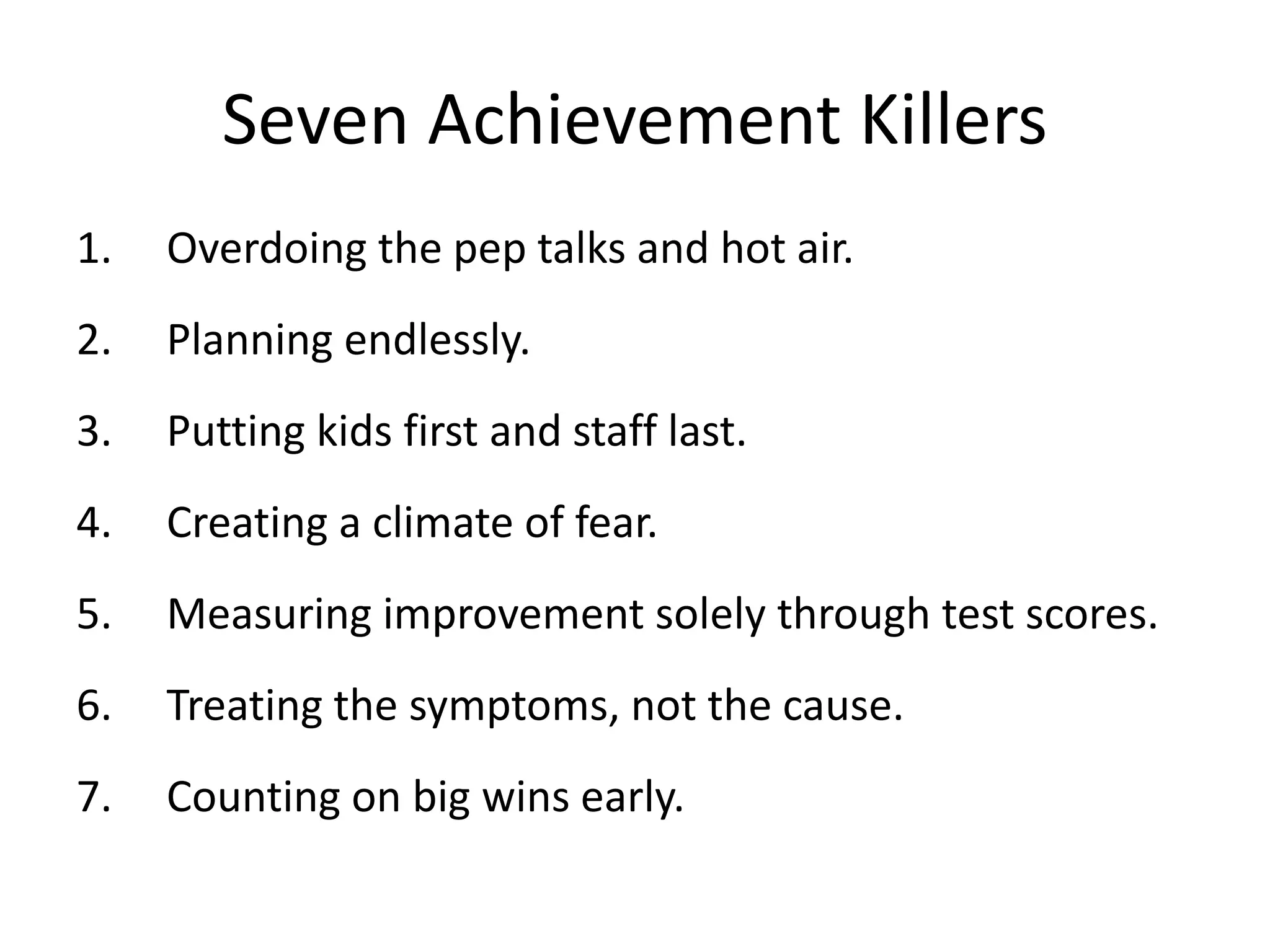 Enrichment Mindset
Those poor kids…
 