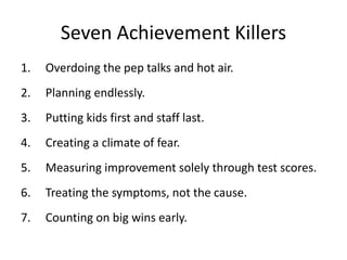 Enrichment Mindset
Those poor kids…
 