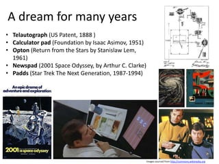 • Recognize growing trends in mobile device
ownership
• Reflect on modularity of tablet devices and
varying input devices
• Consider methods of instruction with mobile
devices
• Leave with some mobile apps to investigate
further
Learning outcomes for today’s session
 