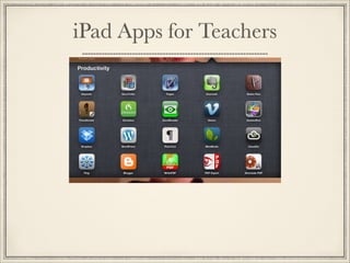 iPad Apps for Teachers
 