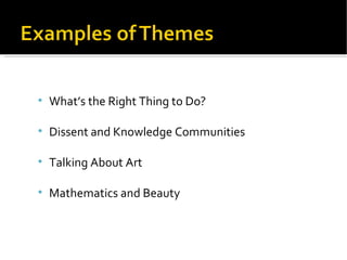 What’s the Right Thing to Do? Dissent and Knowledge Communities Talking About Art Mathematics and Beauty 