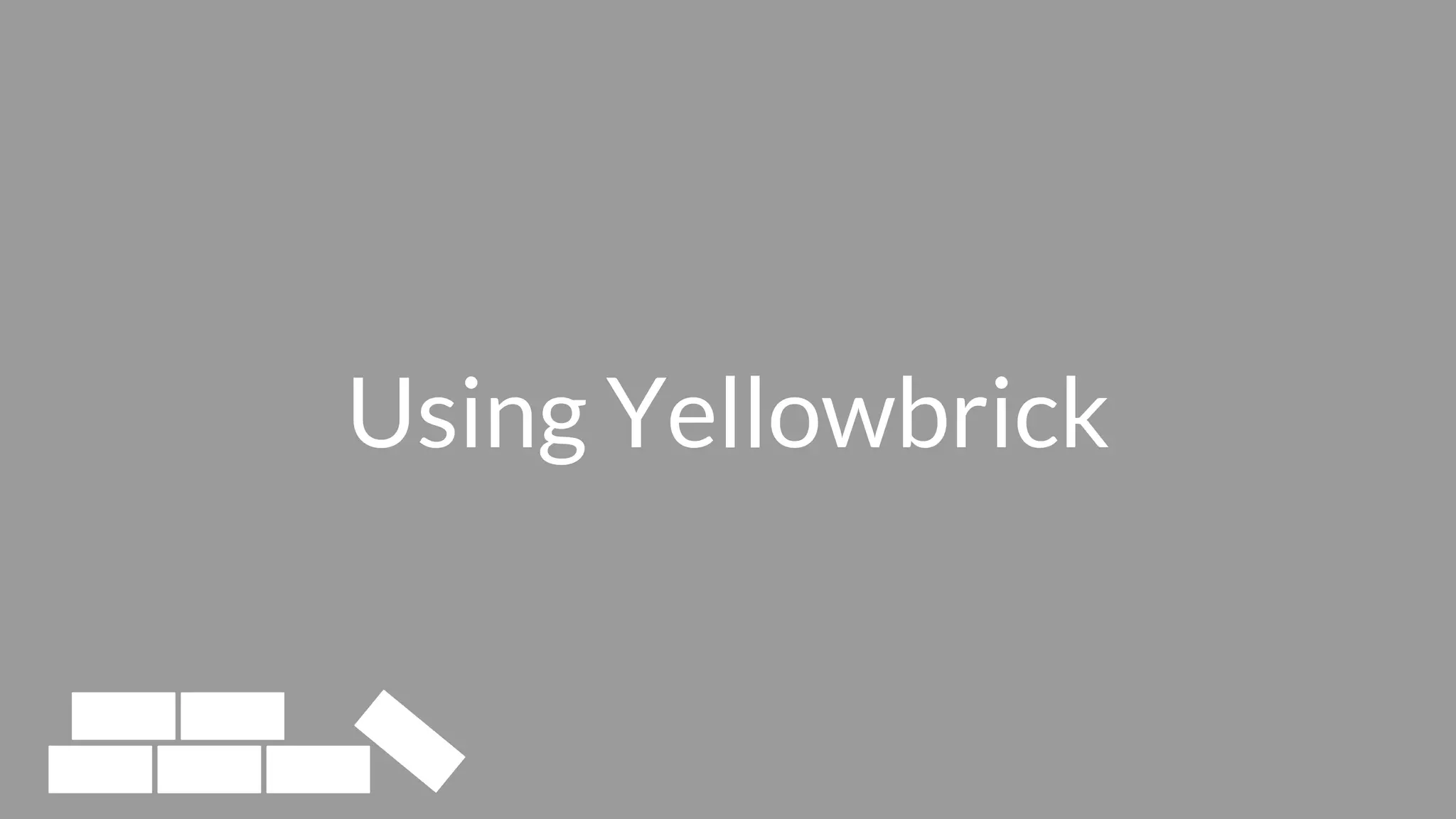 Using Yellowbrick
 