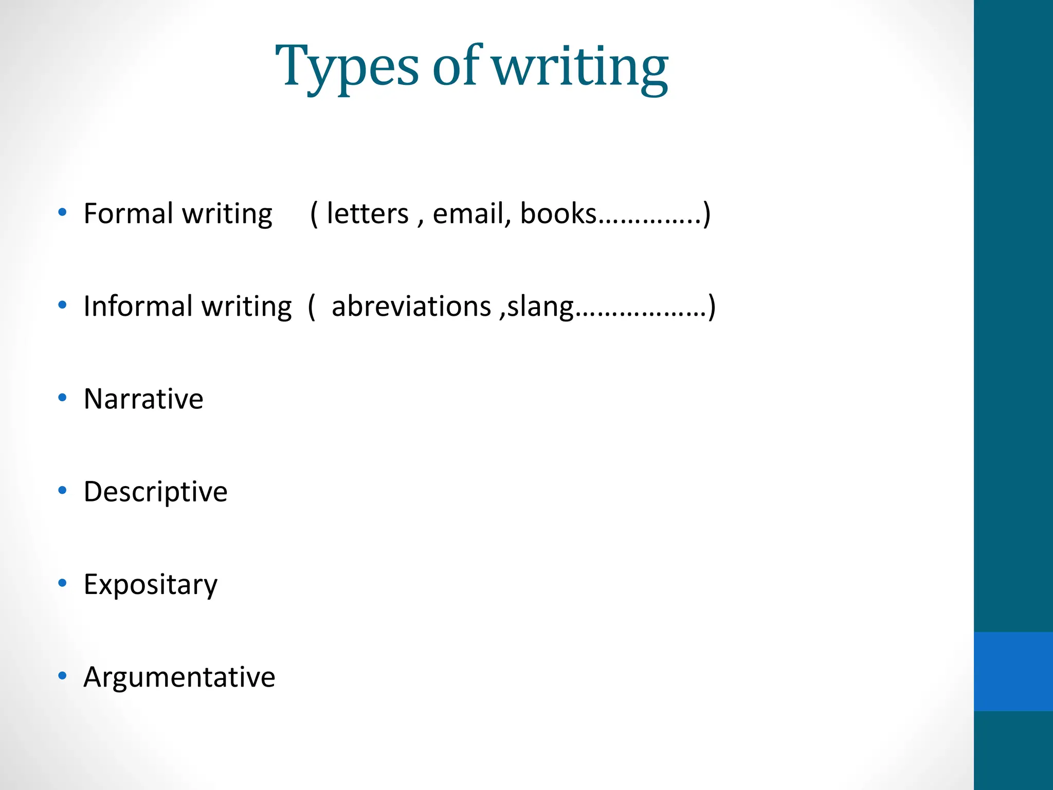 teaching writing skill and activities.pptx | Free Download