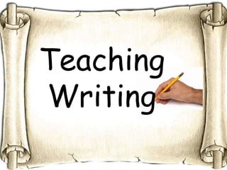 Teaching writing fv | PPTX