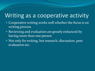 Teaching writing pp | PPTX