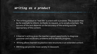 Teaching Writing to Young Learners | PPTX