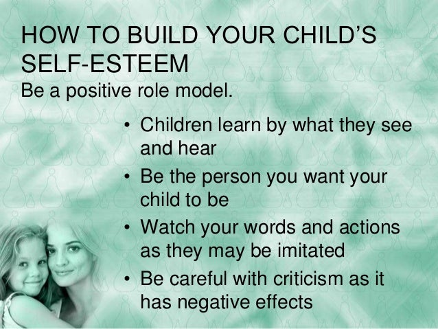 NEW VERSION Teaching your child self esteem