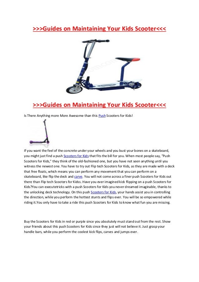 Teaching your kids how to ride a scooter