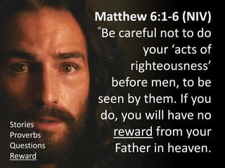 CHRIST'S RIGHTEOUSNESS AND THE HEAVENLY RICHES (MY FATHER TAUGHT