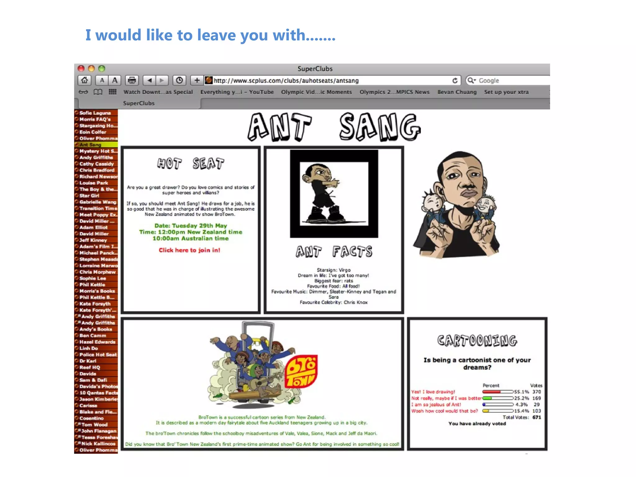 I would like to leave you with.......
8