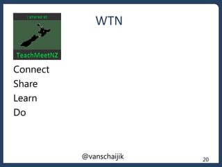 @vanschaijik 20
Connect
Share
Learn
Do
WTN
 