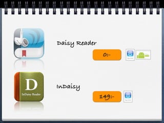 Daisy Reader
                0:-



InDaisy
               149:-
 