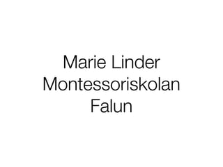 Marie Linder
Montessoriskolan
     Falun
 