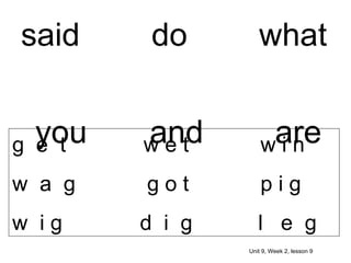 Teachn99 triumphs unit+9,+week+2,+lesson+9 | PPT